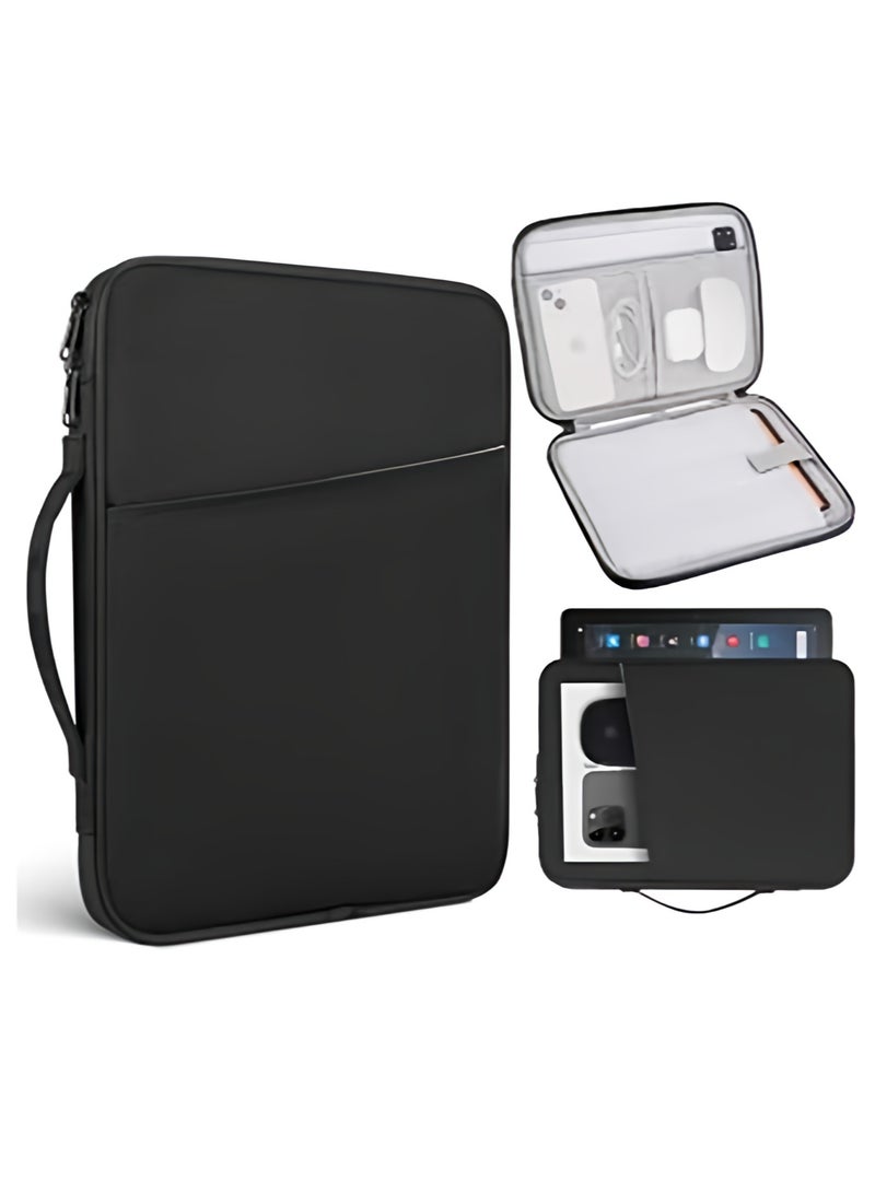 Nadrab 12.9 Inch Top Loader Tablet Sleeve Bag, Waterproof Protective Bag Handle Carrying Case, Compatible with iPad Air 13 inch(M3/M2) 2025/2024 iPad Pro 13 inch 2024, S10+ 12.4 inch 2024/iPad Pro 12.9 M2 2022/2021/2020 Surface Laptop Go 12.4" Galaxy Tab S7+S8+/S9+/S9FE+ 12.4" 2022/2023 - Image 1